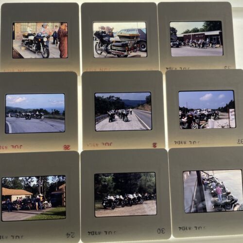 Primary image for 35mm Slides Road Trip Motorcycles 1983 Honda Touring Bikes 