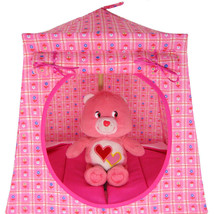 Pink Toy Tent, 2 Sleeping Bags, Small Flower Print for Dolls, Stuffed Animals - £19.94 GBP