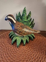 Vintage Hand Carved Hand Painted Quail Artist Original Signed J. Subert ... - $40.00