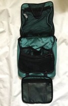 LL Bean Hanging Toiletries Travel Bag Shower Caddy Green Cosmetic Bag - £19.77 GBP