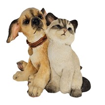 Country Artists Kitten With Puppy Figurine Resin #02223 Dog Cat - £20.08 GBP