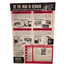 National Schools Vintage Print Ad 60s Be the Man in Demand Correspondence Course - $9.99