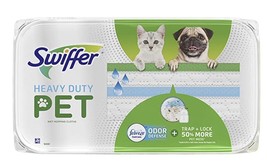 Swiffer Heavy Duty Pet Wet Mopping Cloths, Pack of 10, Febreze Odor Defense - £10.97 GBP