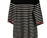 Talbots Dress Women Size M Striped  Round Neck Knee Length Knit Sheath C... - $13.73