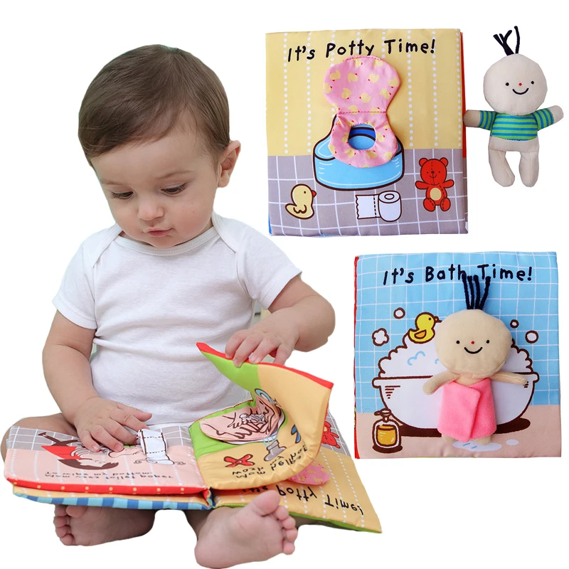 Baby Toys 0 12 Months Infant Tail Cloth Book Learning and Educational Activity - £9.00 GBP+