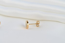 Flat Circle Studs, Tarnish-proof Round Stud Earrings, Circle Button Studs - £7.38 GBP+