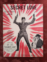 RARE Sheet Music Secret Love Calamity Jane Doris Day Howard Keel Webster Fain - £12.74 GBP