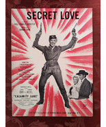 RARE Sheet Music Secret Love Calamity Jane Doris Day Howard Keel Webster... - £12.79 GBP