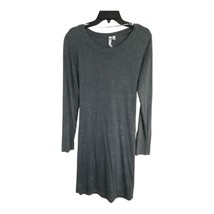 Cable &amp; Gauge Womens Dress Adult Size Large Cotton Gray Tie Waist Long S... - £20.43 GBP