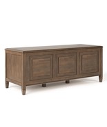 Connaught Natural Aged Brown Storage Bench Trunk - Versatile Storage - $8,599.06 MXN
