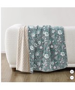 Casual Living Throw Gray Multicolor Floral Reversible Luxe Plush Easy Ca... - €25,76 EUR