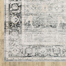 7' X 10' Gray and Ivory Oriental Non Skid Area Rug - €297,59 EUR