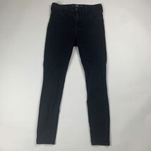 Hollister California Womens Mid Rise Jeans Size 7R W28 L28 Black Dark Wash - $11.39