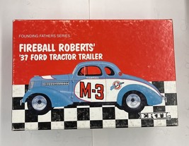 Ertl Founding Fathers Series Fireball Roberts’ ‘37 Ford Tractor Trailer - £15.37 GBP