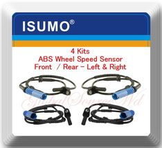4 Kits ABS Wheel Speed Sensor Front &amp; Rear L/R Fits: BMW 745 750 760 Alp... - $76.75