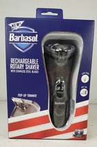 Barbasol Close Shave Rotary Rechargeable Stainless Steel Blade + Pop Up Trimmer  - £18.69 GBP
