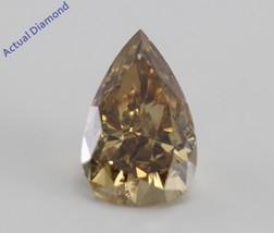 Pear Cut Loose Diamond (1.64 Ct,Natural Orange Brown,I1) - £2,636.63 GBP