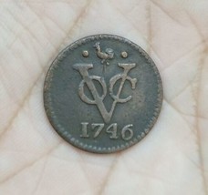 Dutch Netherlands Colonial Voc Duit 1746 West Frisia New York Penny Coin... - £14.76 GBP