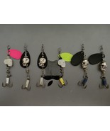 Fishing lures;clear water,light action,#6 Treble;custom skull desgn. - $356.70 MXN