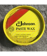 98% Full SC Johnson Paste Wax Original Formula Tin Can 16oz Vintage 1988... - $118.80