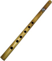 Zaza Percussion- 6 Finger Holes - Polished Bamboo Flute, C# - 16&#39;&#39; Indian Flute - £31.45 GBP