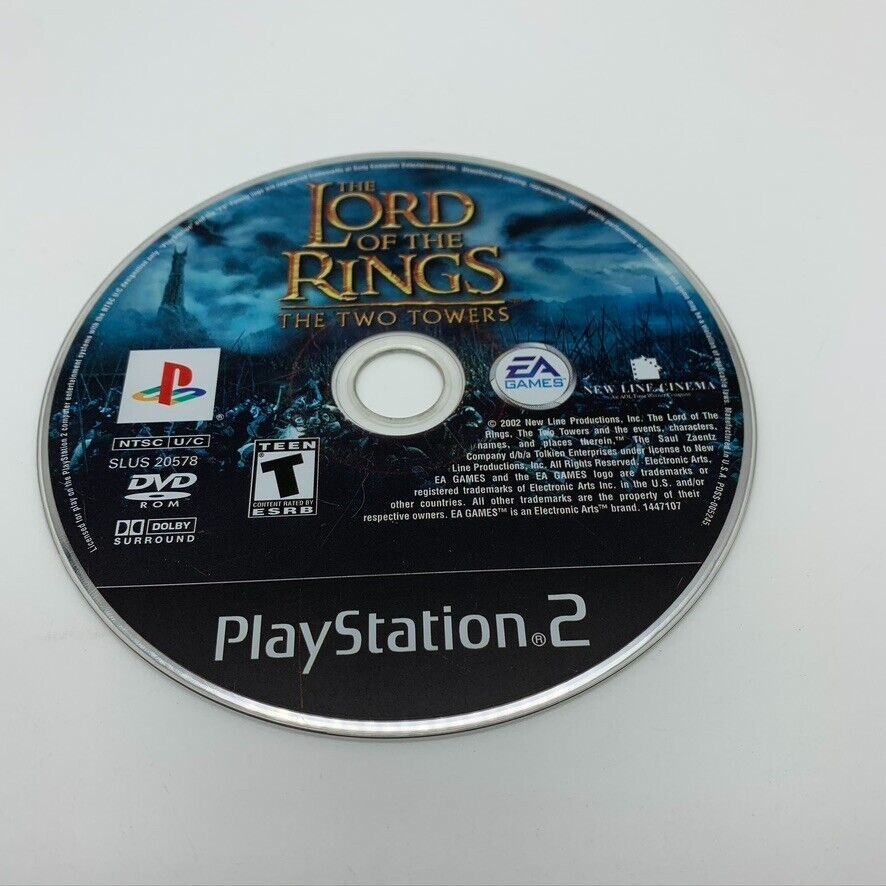 The Lord of the Rings: The Two Towers (PlayStation 2, 2002) PS2 Game Disc Only - £3.91 GBP