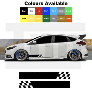 Side Stripe Graphics Ford Focus Fiesta Escort ST RS Car Decals Stickers ... - $29.99