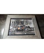 SEPTEMBER 11, 2001 NEVER FORGET FACES PHOTO IN VINTAGE GRAY FRAME 13&quot; X 11&quot; - €31,36 EUR