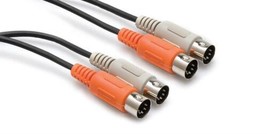 Hosa MID-201 Dual MIDI Cable, Dual 5-pin DIN to Same, 1 m - $10.99