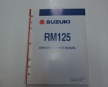 2005 Suzuki RM125 Servizio Negozio Officina Riparazione Manuale 99011-36... - £27.17 GBP