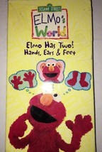 Elmo&#39;s World Vhs Elmo Has Two Hands Ears &amp; Feet-SESAME STREET-RARE-SHIPS N 24 Hr - £26.61 GBP