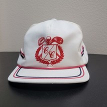 VTG Ya Golf Country Club White Mesh / Red Rope Snapback Adjustable Hat Mens - $36.29