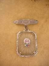 Antique Art deco brooch - Camphor glass Daughters of Rebekah pin - Odd F... - $95.00