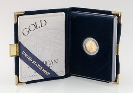 2000-W 1/10 Oz. Gold American Eagle Proof Coin W/ Case and CoA - $524.71