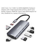 USB C Hub, 7-in-1 USB C to HDMI 4K@60HZ, Multiport Adapter with 3 High-S... - $503.76 MXN