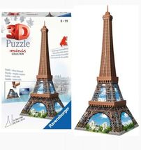 Eiffel Tower Mini 3D Jigsaw Puzzle 62 Piece by Ravensburger 9.5" H - $11.88
