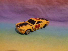 Vintage 2000 Maisto Tonka Muscle 1970 Ford Boss Yellow Mustang #14 China - £3.15 GBP