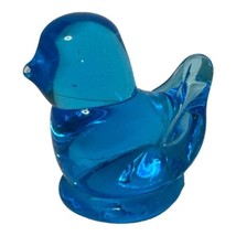 Blue Bird of Happiness Art Glass Figurine by Terra Studios Signed Leo Wa... - $15.90