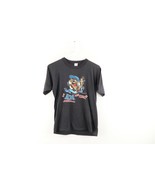 Vintage 80s Youth XL Tazmanian Devil Baseball Spell Out Faded T-Shirt Bl... - $658.76 MXN