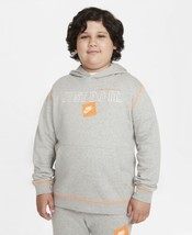 Nike Big Boys Sportswear Jdi Pullover Hoodie,Dark Gray Heather/Total,Lar... - £42.65 GBP