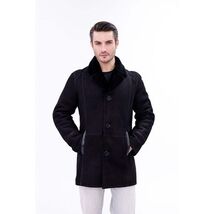 Vinci The Lariana Black Shearling Men Jacket Black image 2