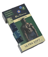 Ben Sherman 4-Men&#39;s Lux Modal Boxer Briefs Medium (32-34)  Black/Teal/Na... - $24.69