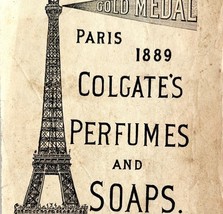 World&#39;s Fair Paris 1889 Colgate Advertisement Victorian Eiffel Tower DWDD17 - $1,863.81 MXN