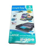 Magicbag Instant Space Suitcase Travel Bags 5 Large Vacuum Storage Bags ... - $233.34 MXN