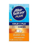 Alka-Seltzer Plus Cold &amp; Flu Fizzy Chews 48 Ct Orange Flavor EXP 07/26 - $15.99
