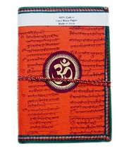Handmade paper diary journals POCKET DIARY NOTE BOOK OM CHAKRA PRINT - $11.89