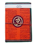 Handmade paper diary journals POCKET DIARY NOTE BOOK OM CHAKRA PRINT - $225.99 MXN