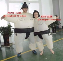Funny Inflatable Sumo Wrestler Wrestling Suits Halloween Costume- Kids Size - £21.90 GBP