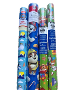 4 Rolls Paw Patrol Birthday Party Christmas Gift Wrapping Paper 150 Sq f... - £23.67 GBP