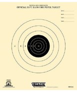 B-2 Official 50 Foot Slow Fire Pistol Target (25) Tagboard-black bull&#39;s eye - €12,22 EUR